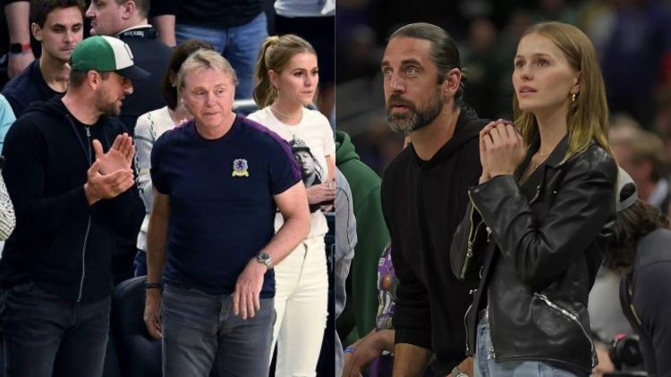 Aaron Rodgers, Wes Edens, and Mallory Edens