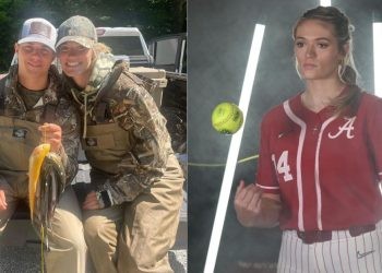 Report on Montana Fouts including the relationship history and the marital status of the American softball pitcher.