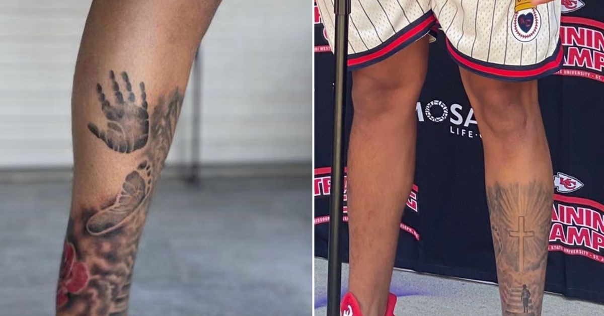Patrick Mahomes Leg Tattoos