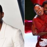 Usher and Alicia Keys during Super Bowl LVIII