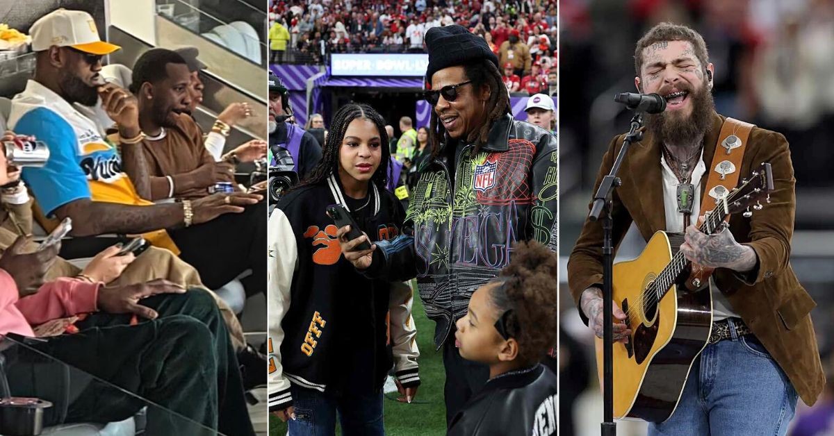 LeBron James, Jay Z and Post Malone were spotted along with other celebs at Super Bowl 2024