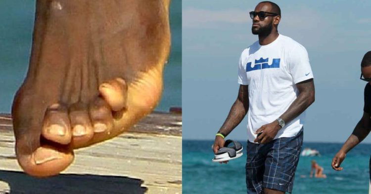 LeBron James and his feet