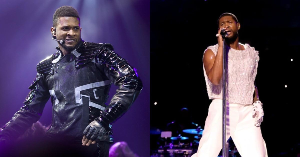 Usher performed twice at the Super Bowls