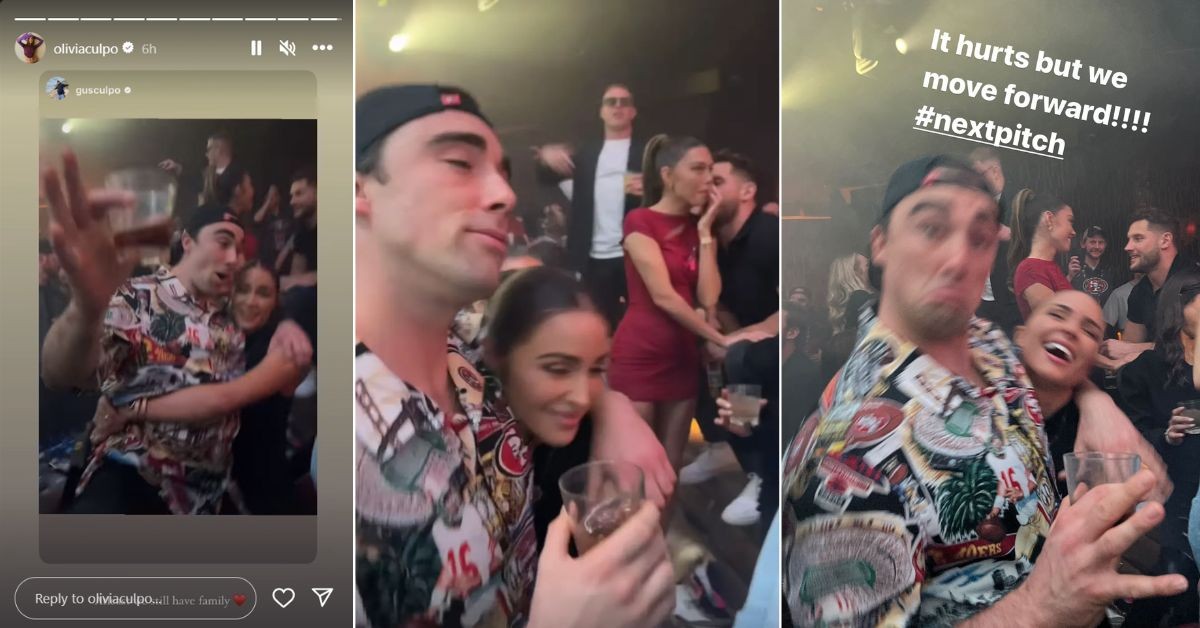 Olivia Culpo parties with her brother after the Super Bowl LVIII