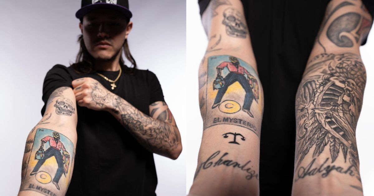 Dominik Mysterio's arm tattoos