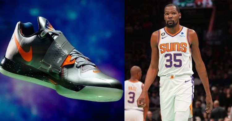 Kevin Durant and the Nike KD 4 'Galaxy'