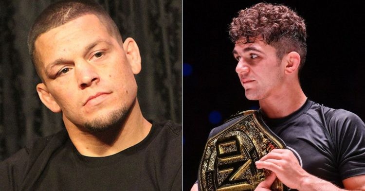 Nate Diaz (left) and Mikey Musumeci (right)