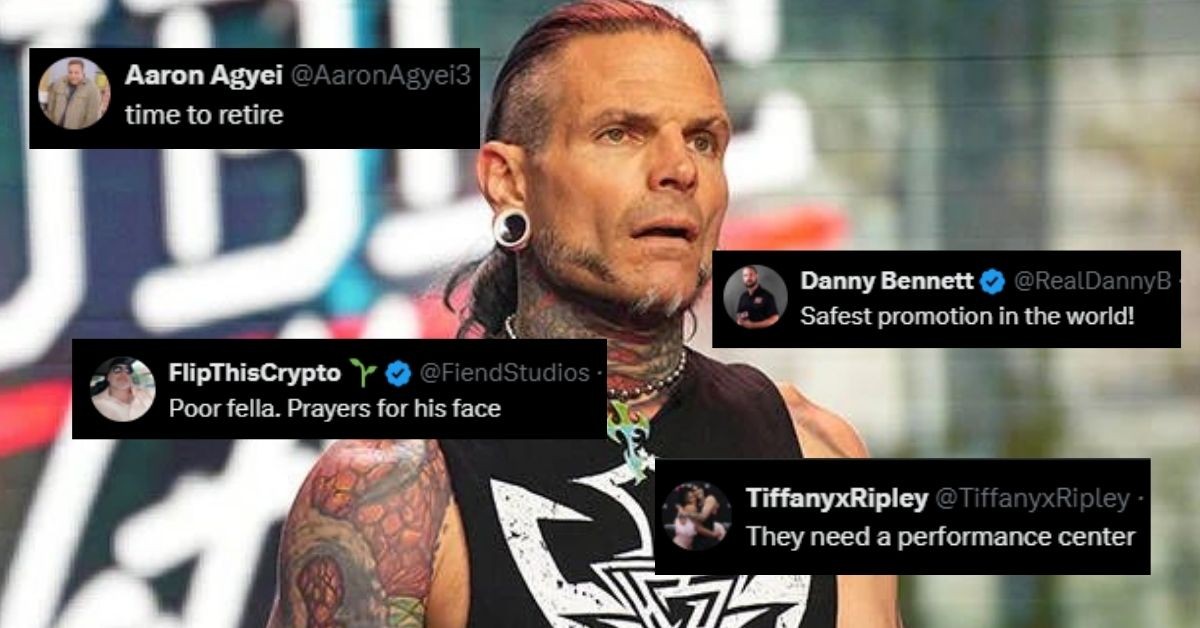 Fan reactions on Jeff Hardy suffering from a nose injury