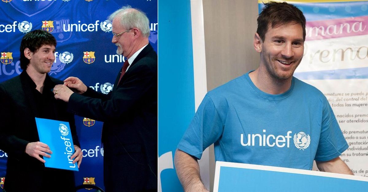 Lionel Messi is a UNICEF ambassador