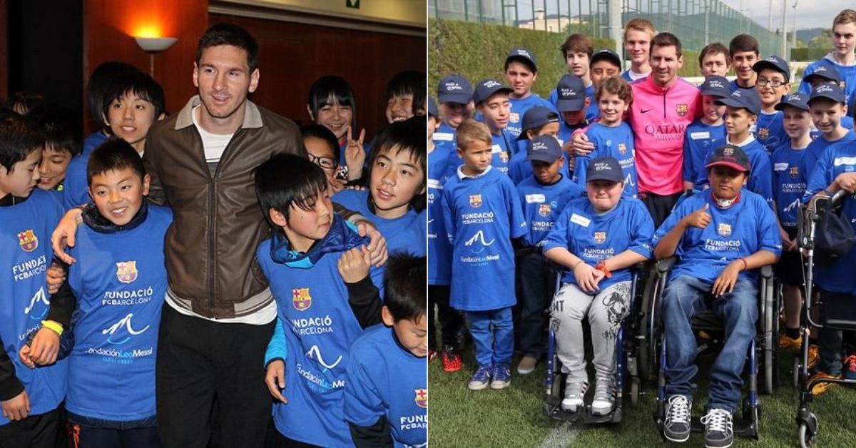 Lionel Messi has started his foundation help underprivileged children