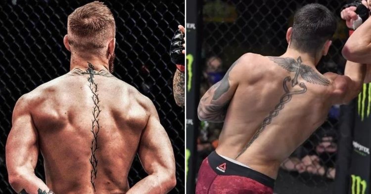 Conor McGregor and Ilia Topuria back tattoos (1)