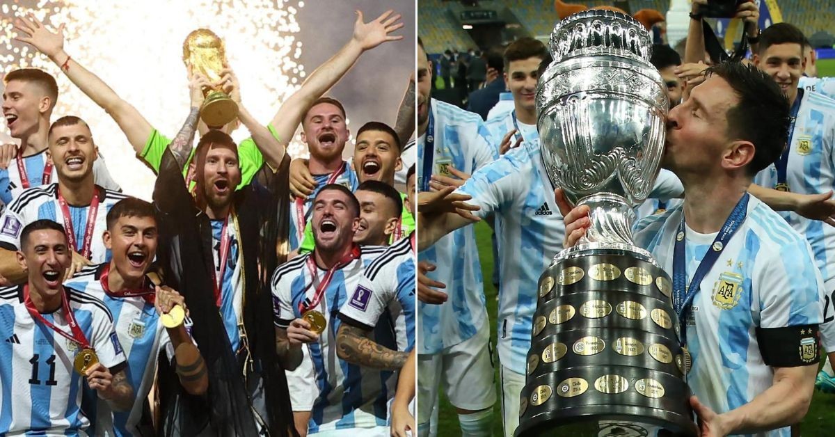Lionel Messi won the World Cup and Copa America with Argentina