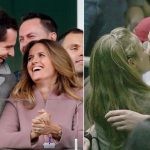 Andy Murray kissing wife Kim Sears
