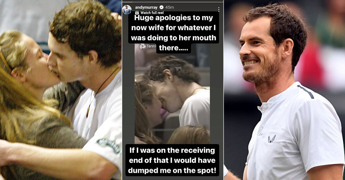 Andy Murray apologizes to wife Kim for kissing 