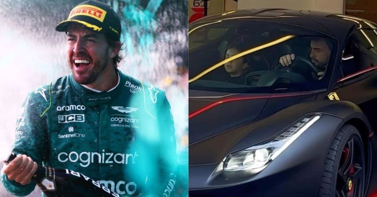 Fernando Alonso (left, right) (Credits- Sky Sports, The Supercar Blog)