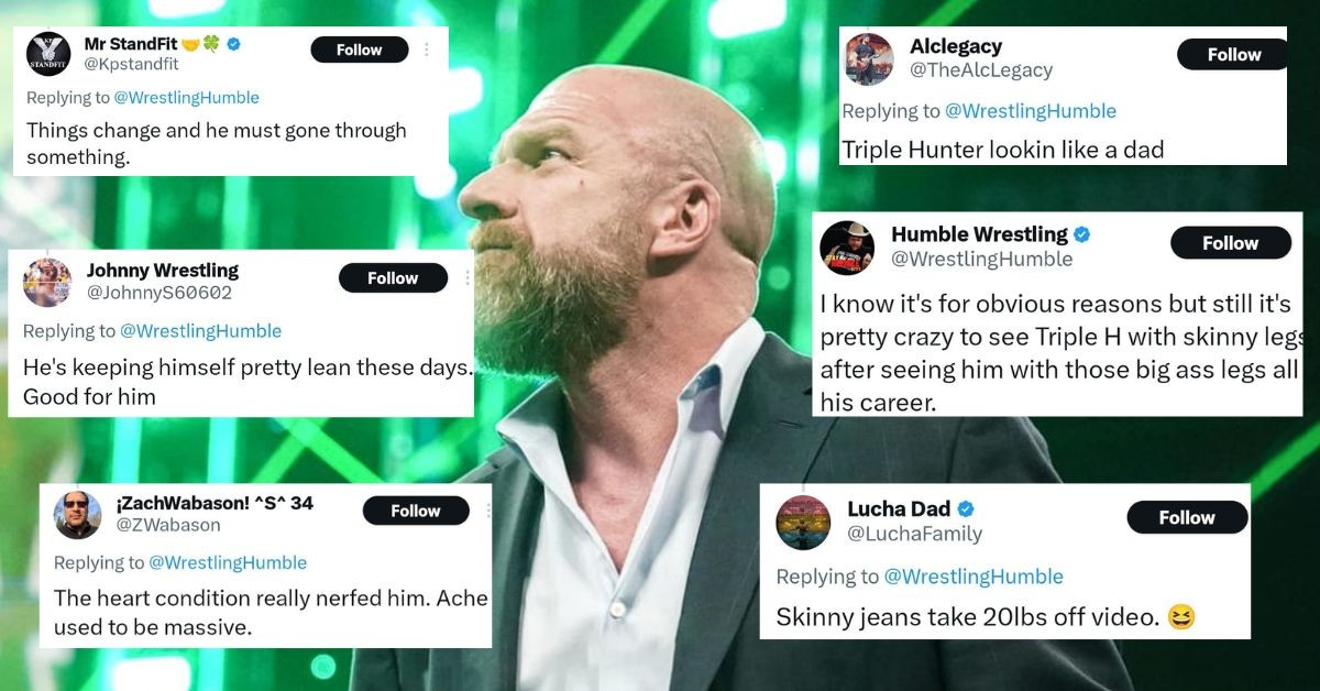Fans had a surprising reaction to Triple-H’s skinny legs seen in the video