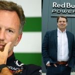 Christian Horner (left), Horner with Ford's Jim Farley (right) (Credits- PlanetF1, Twitter)