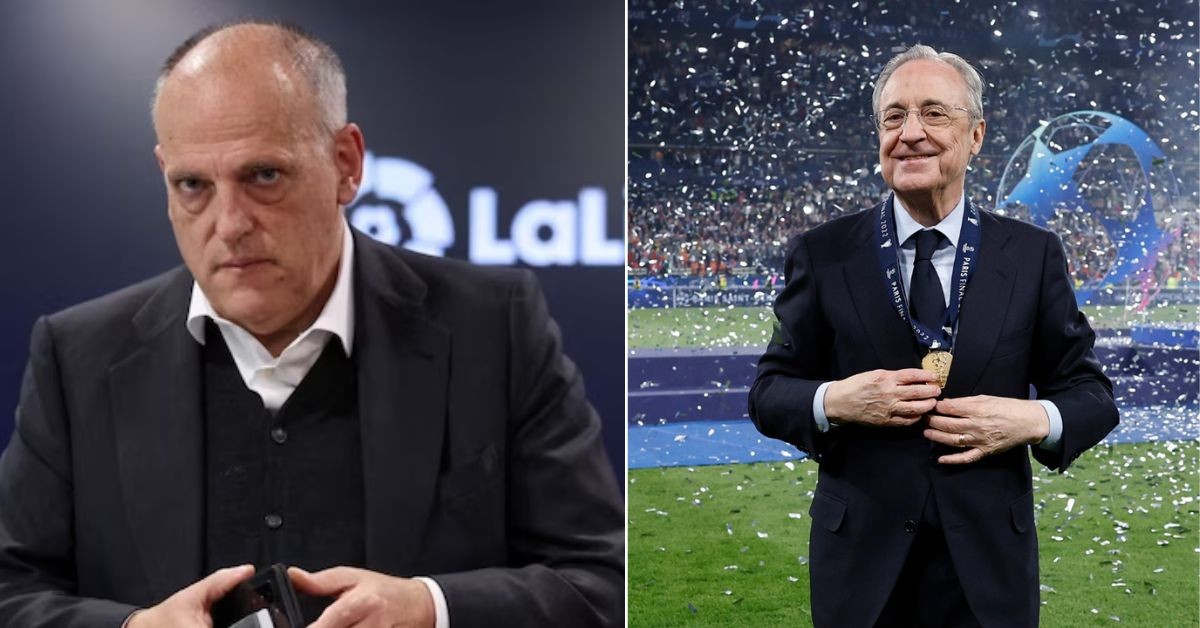 Javier Tebas isn't on talking terms with Real Madrid president Florentino Perez