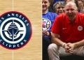 Los Angeles Clippers revised logo (Left) and Steve Ballmer (Right) (Credits - NBA.com and The Wall Street Journal)