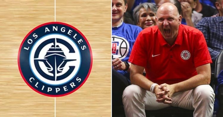 Los Angeles Clippers revised logo (Left) and Steve Ballmer (Right) (Credits - NBA.com and The Wall Street Journal)