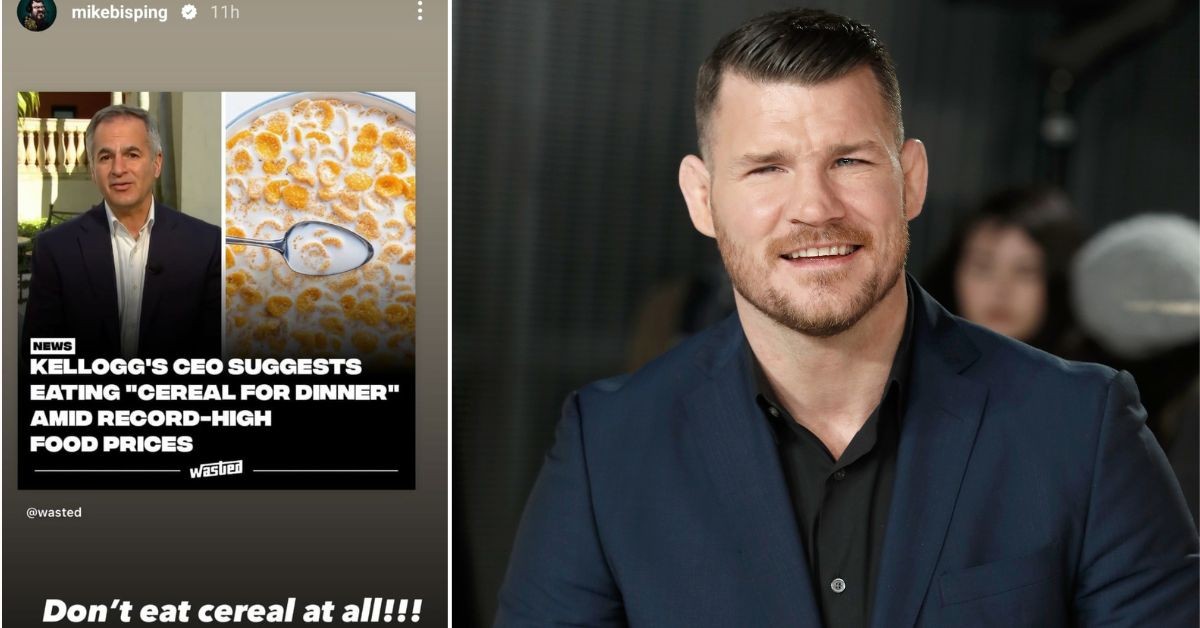 Michael Bisping shares his views on Kellogg's CEO Gary Pilnick's 'cereal for dinner' comments