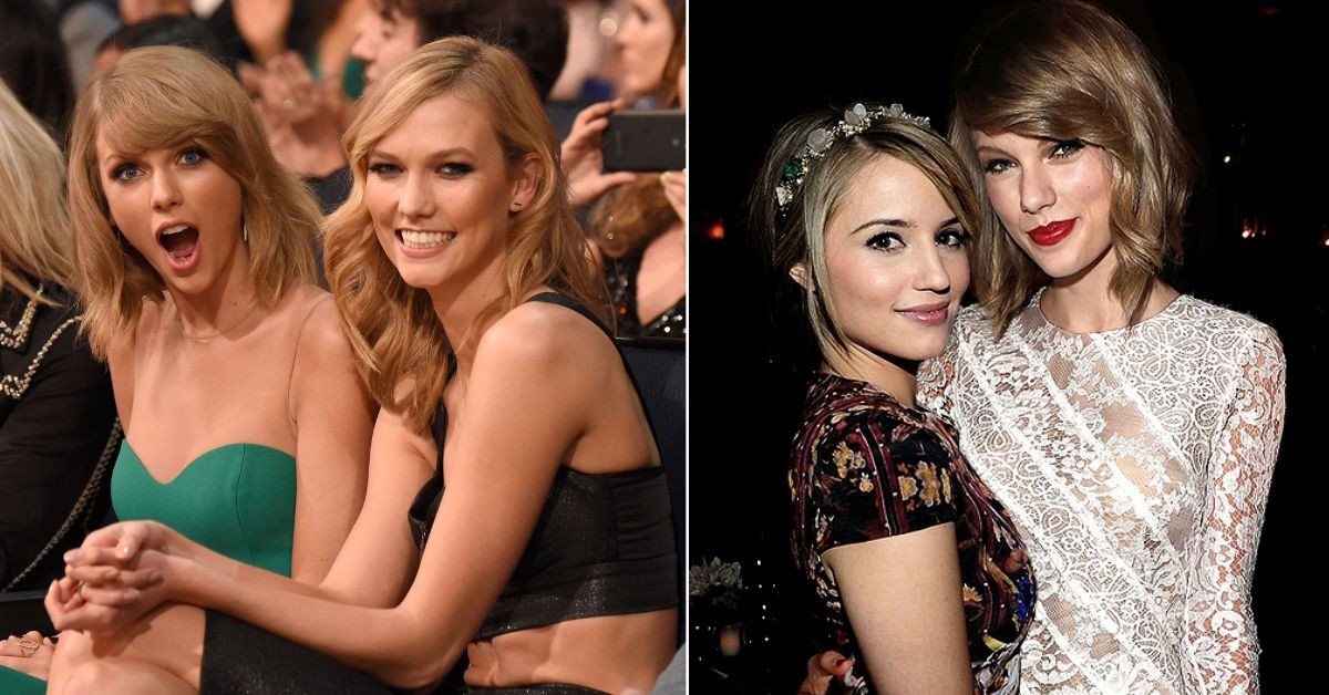 Taylor Swift with Karlie Kloss and Taylor Swift with Dianna Agron