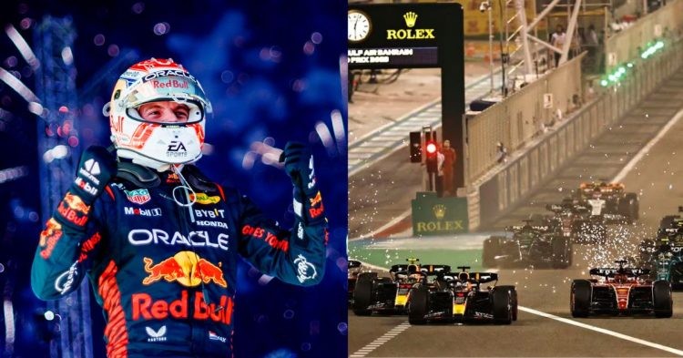 Max Verstappen (left), F1 Bahrain Grand Prix (right) (Credits- X, Reuters)