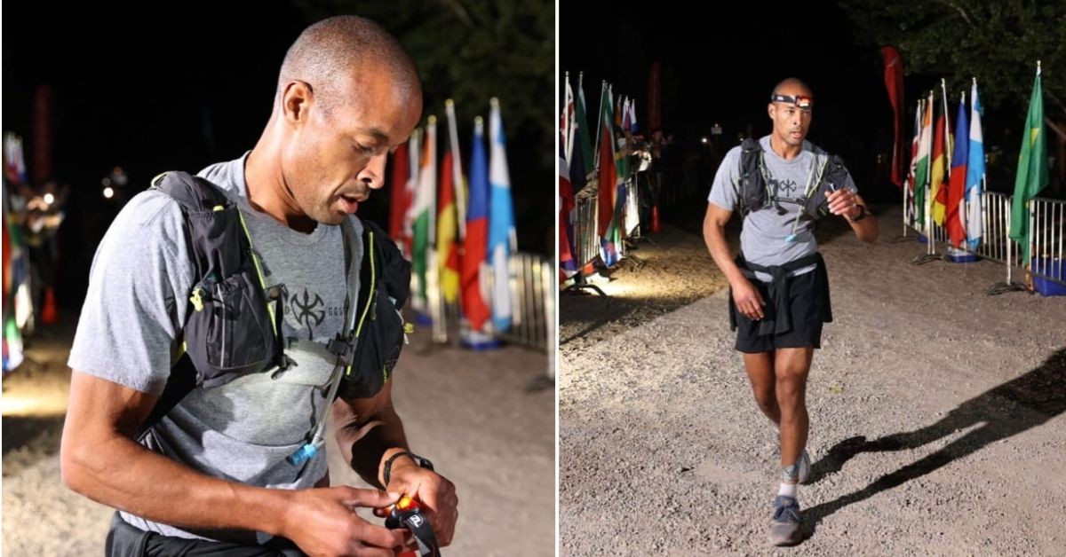 David Goggins after finishing the Moab 240 2020