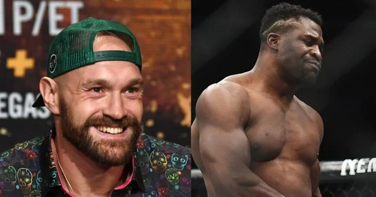 Tyson Fury and Francis Ngannou (Credits: Sky Sports, The Sporting News)