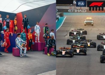 Formula 1 drivers for 2024 (left), F1 Grand Prix (right) (Credits- Reddit, PlanetF1)