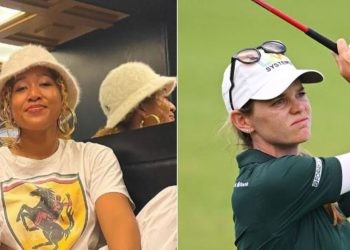 L: Japanese tennis star, Naomi Osaka; R: LGPA's top ranked golfer, Sarah Schmelzel