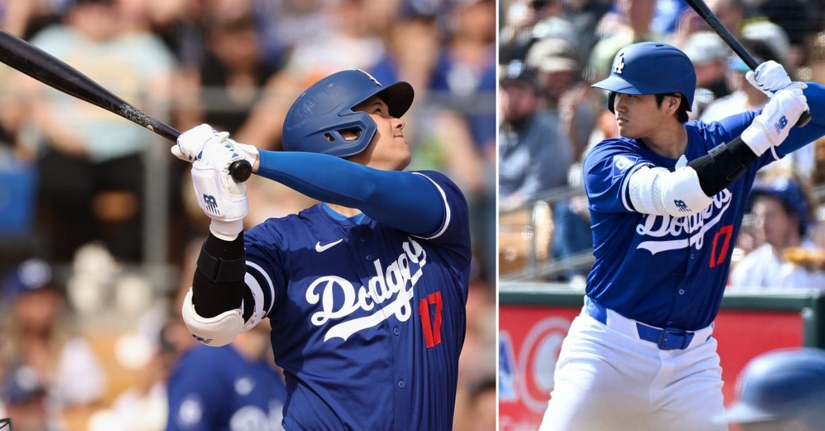 Shohei Ohtani playing for the Los Angeles Dodgers