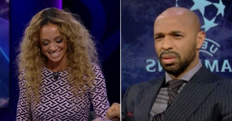 Kate Abdo and Thierry Henry
