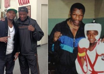 Floyd Mayweather Jr. with father now and then