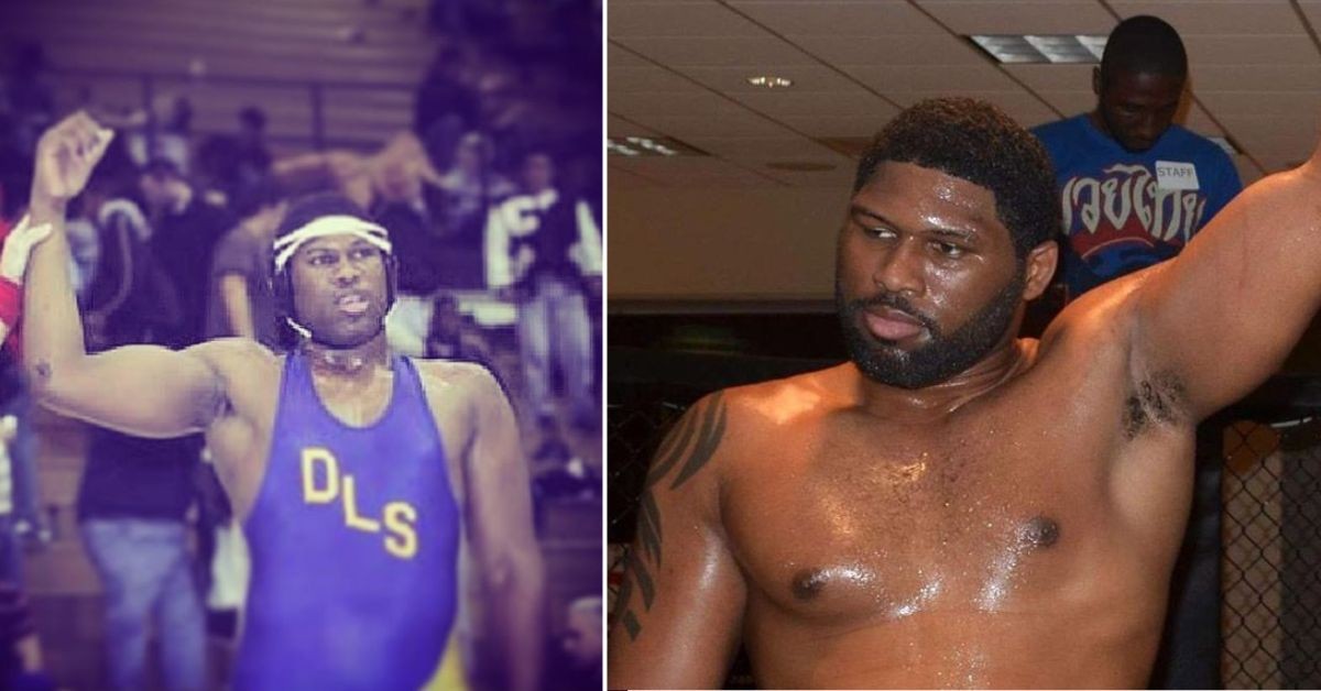 Curtis Blaydes without beard (L) with beard (R)