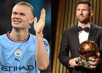 Report on Erling Haaland as the Norwegian striker of Manchester City comment on Lionel Messi ahead of his Champions League match.