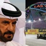 Mohammed Ben Sulayem (left), Las Vegas GP 2023 (right) (Credits- The Independent, Los Angeles Times)