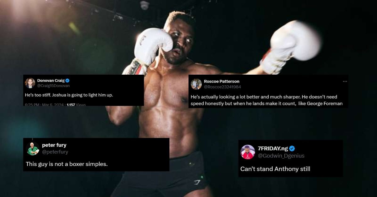 Fans react to the latest training video of Francis Ngannou