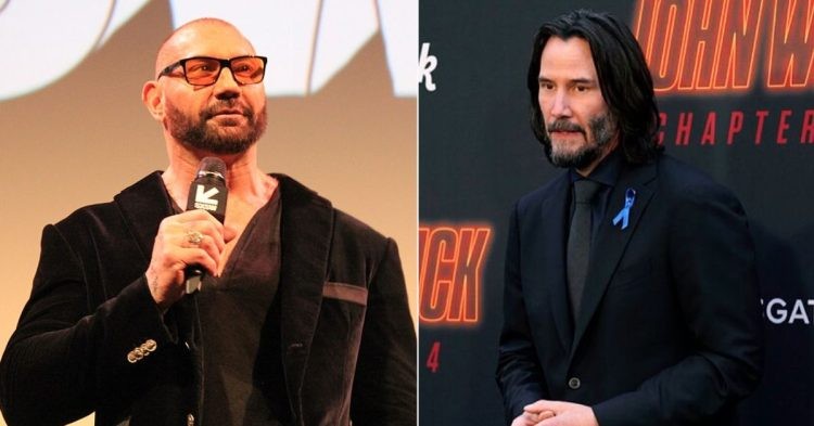 Dave Bautista and Keanu Reeves