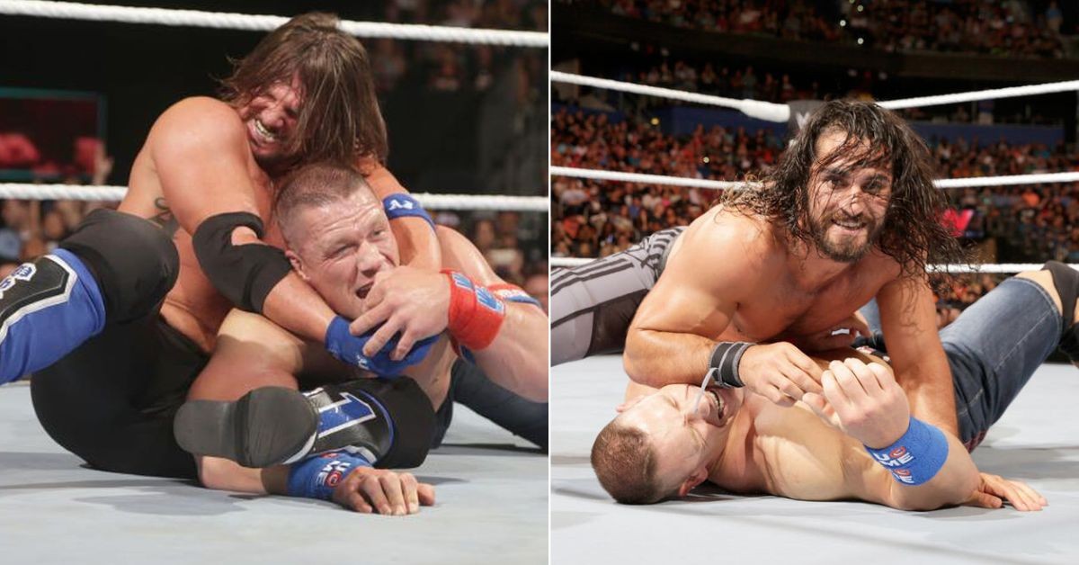 John Cena vs. AJ Styles and John Cena vs. Seth Rollins