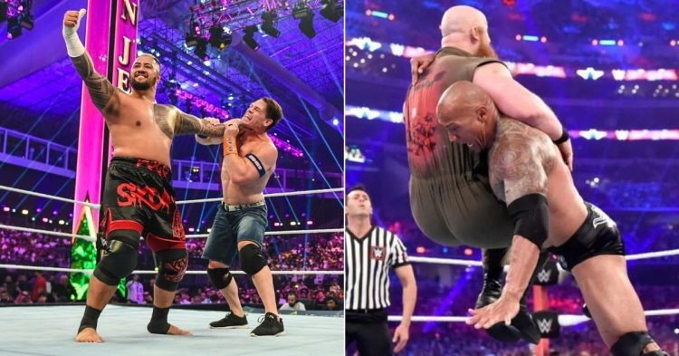 Solo Sikoa vs. John Cena and The Rock vs. Erick Rowan