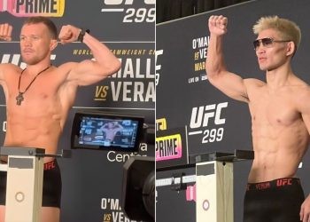 UFC 299 weigh in- Petr Yan vs Song Yadong