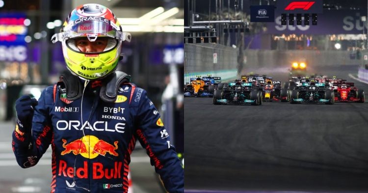 Sergio Perez (left), Saudi Arabian Grand Prix (right) (Credits- F1, FIA)