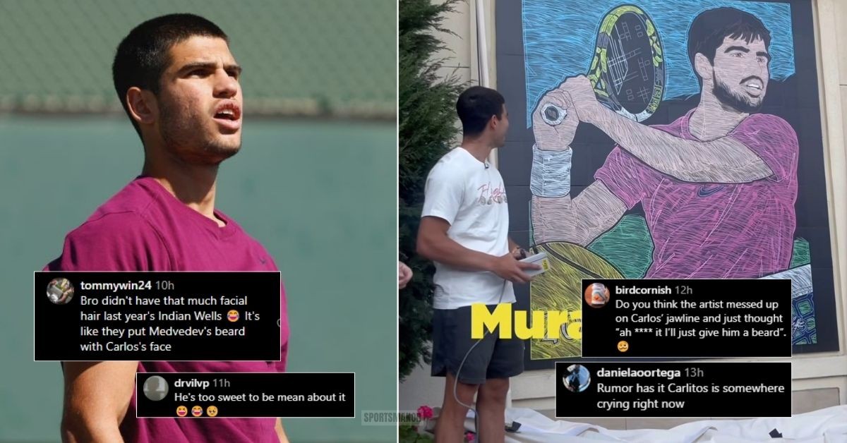 Fans react to Carlos Alcaraz's mural