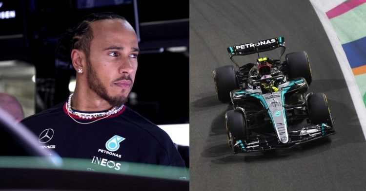 Lewis Hamilton (left), Mercedes W15 (right) (Credits- GPFans, Autosport)