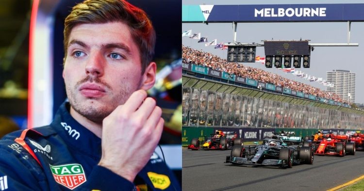 Max Verstappen (left), Australian Grand Prix (right) (Credits- RacingNews365, Sky Sports)