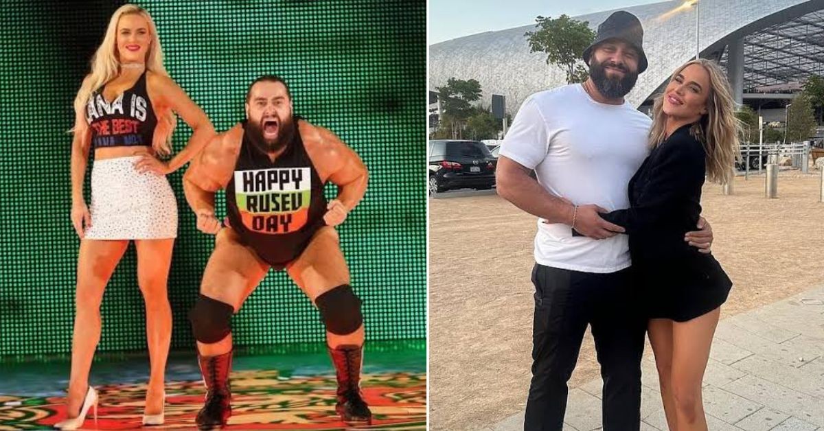 CJ Perry (Lana) and Miro (Rusev) over the years