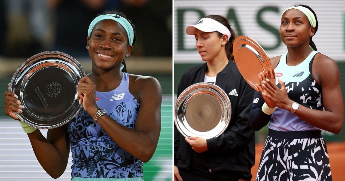 Coco Gauff reached the finals in singles and doubles with Jessica Pegula at the 2022 French Open. (Credits- Martin Sidorjak, Getty Images)