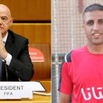 FIFA president Gianni Infantino and Mohammed Barakat