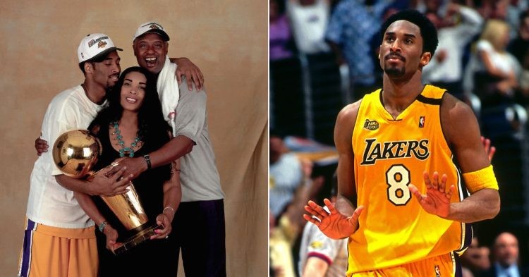 Kobe Bryant with his parents